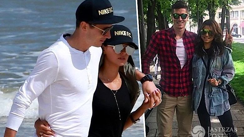 Anna i Robert Lewandowscy zdjęcie z córką