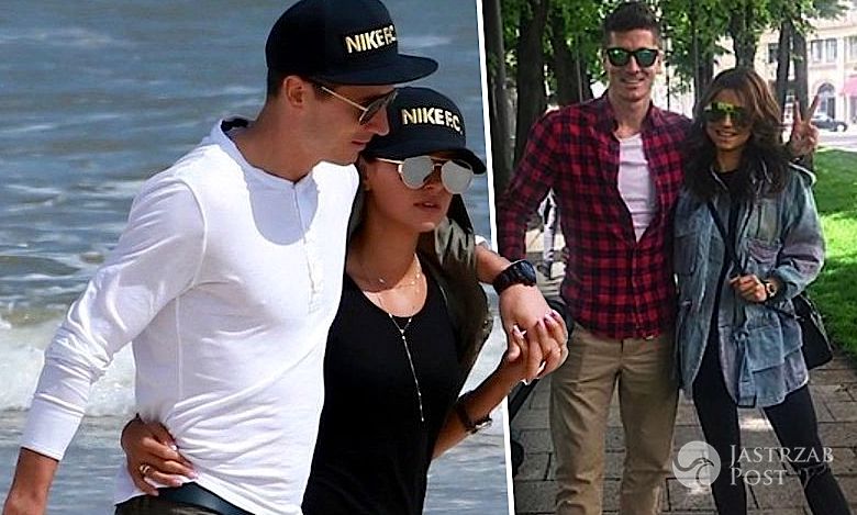 Anna i Robert Lewandowscy zdjęcie z córką