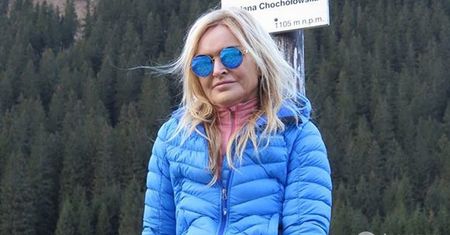 Monika Olejnik jak Agnieszka Szulim - święta spędza w górach