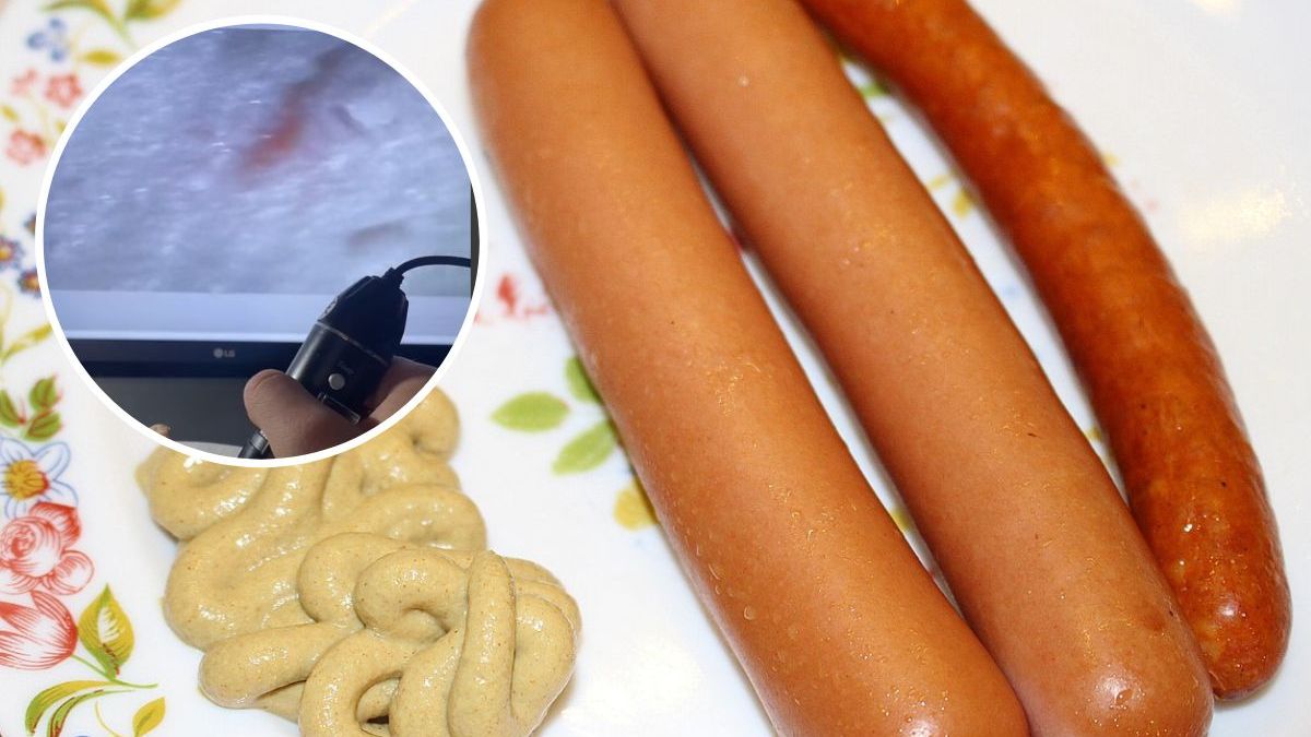 Parówki pod mikroskopem. Fot. Pixabay, TikTok