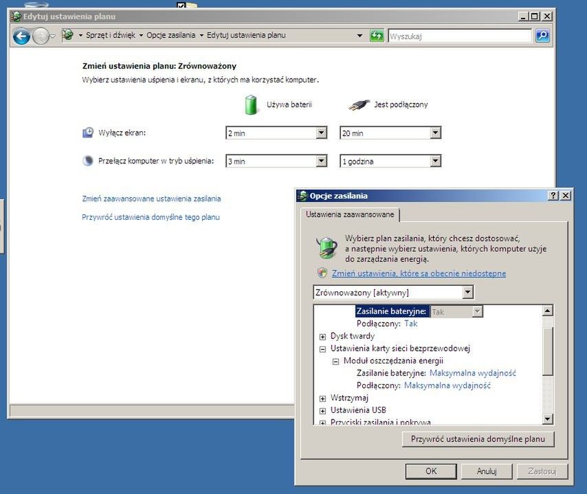 Vista + Wi-Fi - warto przejrzeć opcje poboru mocy