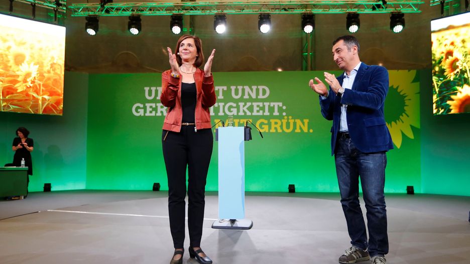 Liderzy Zielonych Katrin Goering-Eckhardt i Cem Ozdemir