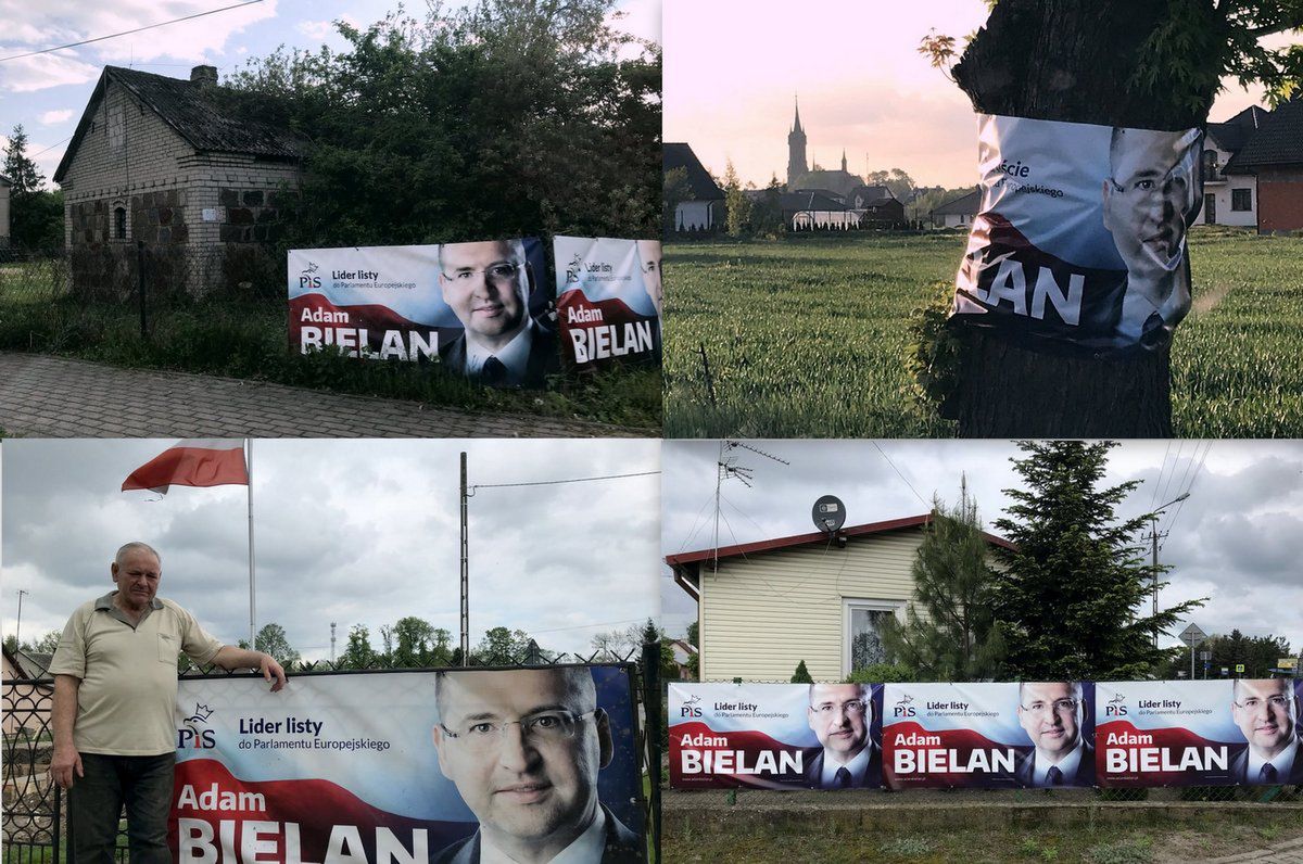 Wybory do europarlamentu 2019. Adam Bielan ma najbardziej widocznym kandydatem. Ojrzyń, Sochocin, Baboszewo. 