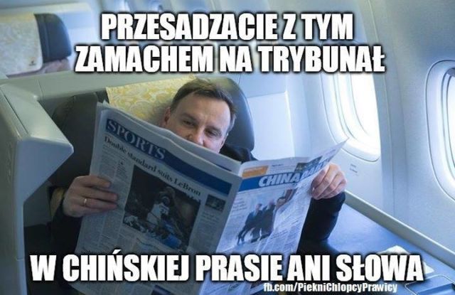 Prezydent żyje Chinami