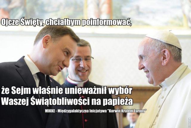 Nawet papieżowi się dostało