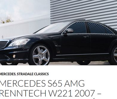 Mercedes S65 AMG Renntech Marcina Gortata na sprzedaż. Luksusowe monstrum na kołach