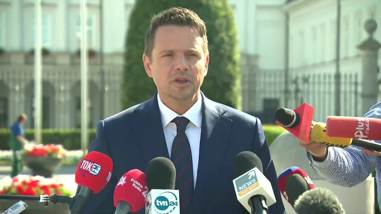 „PiS chce ataku na wolne media”. R. Trzaskowski przed spotkaniem A. Dudą w Pałacu Prezydenckim