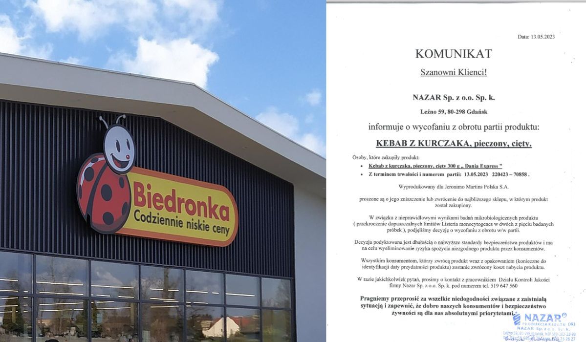 Kupiłeś ten produkt? Biedronka ma ważny apel do klientów. Chodzi o groźną bakterię