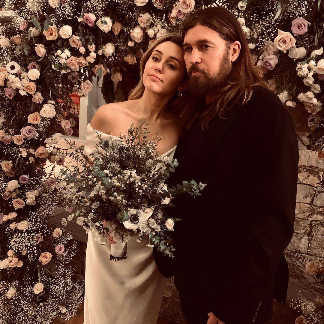 Miley Cyrus z bratem Billym, zdjęcie z wesela