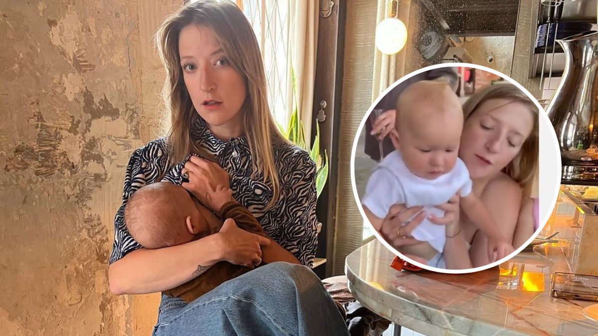 Lara Gessler z synem