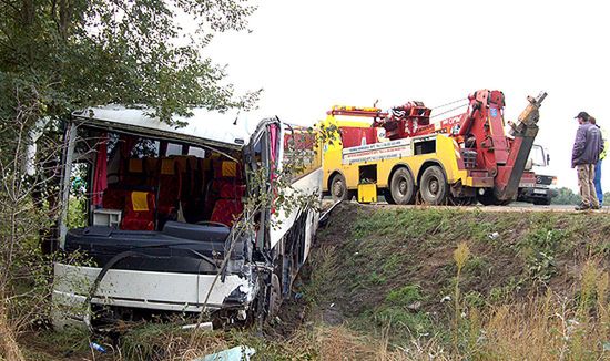 Wypadek polskiego autokaru na Węgrzech