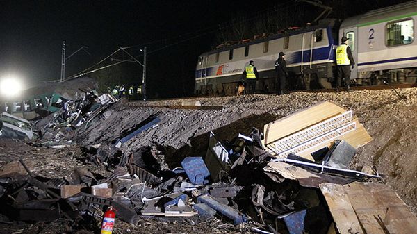 Miejsce katastrofy w Szczekocinach