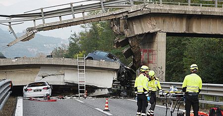 W Lombardii na północy Włoch runął wiadukt. Jedna osoba zginęła, cztery zostały ranne