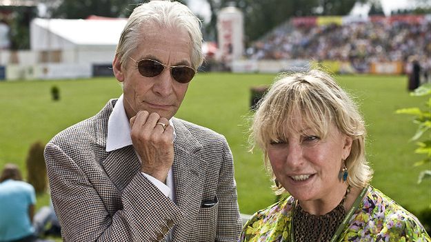 Charlie Watts z żoną Shirley