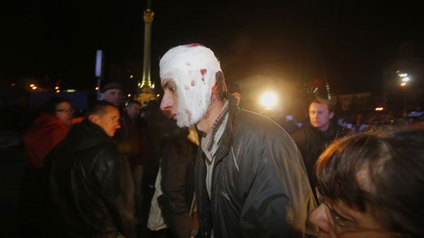 Ranny podczas pacyfikacji Majdanu