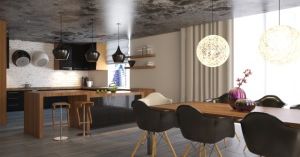 Nowoczesne wnętrza z betonem architektonicznym