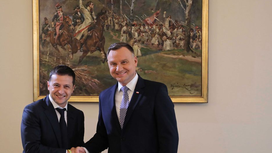 Andrzej Duda i Wołodymyr Zełenski mieli zapałać do siebie sympatią podczas spotkania u amerykańskiego ambasadora