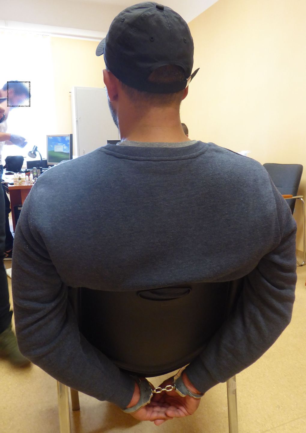 Artur W. po zatrzymaniu w Koszalinie. 