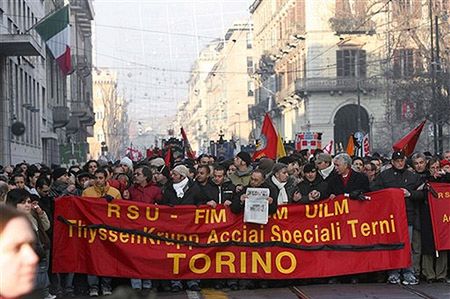 Manifestacja w Turynie przeciwko fali wypadków w pracy