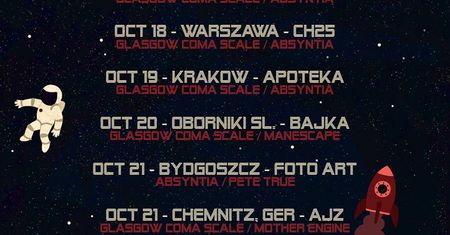 Rusza rasa koncertowa zespołów Absyntia i Glasgow Coma Scale! Będzie mocne granie!
