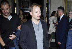 Maciej Stuhr z żoną na premierze. Katarzyna przyciągała wzrok fotoreporterów