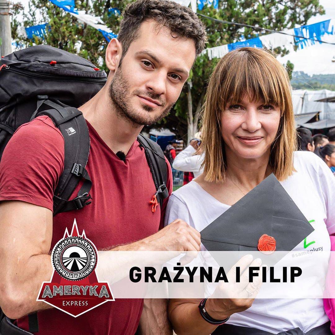 Grażyna Wolszczak i Filip Sikora – Ameryka Express