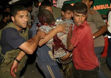 15 rannych po izraelskim ataku