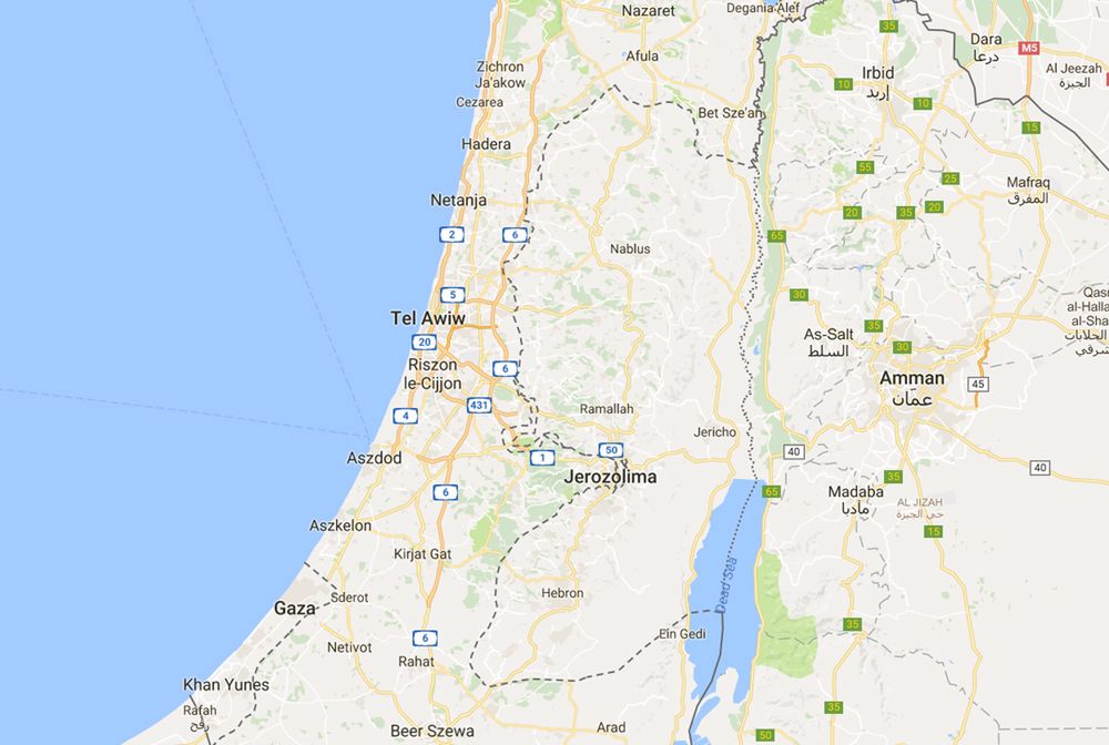 Palestyna zniknęła z Google Maps? Nigdy jej nie było
