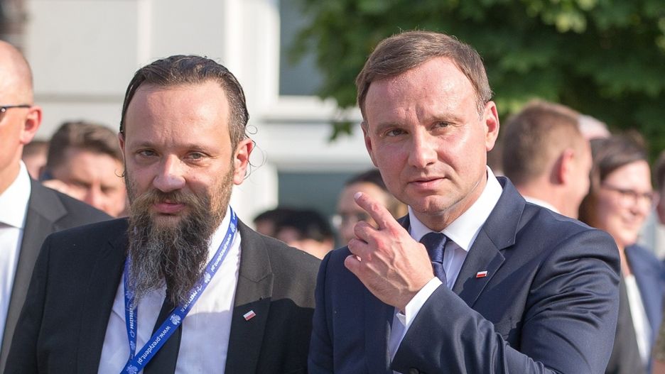 Marcin Kędryna i Andrzej Duda