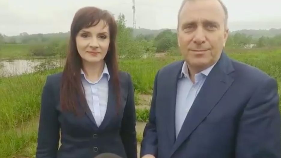 Grzegorz Schetyna zachęcał do głosowania na poseł Joannę Frydrych