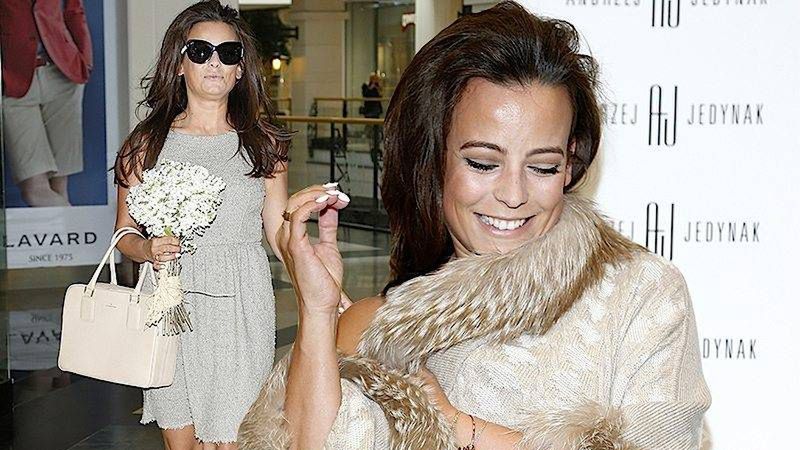 Anna Mucha w naturalnym futrze z norek Andrzeja Jedynaka w Arkadii