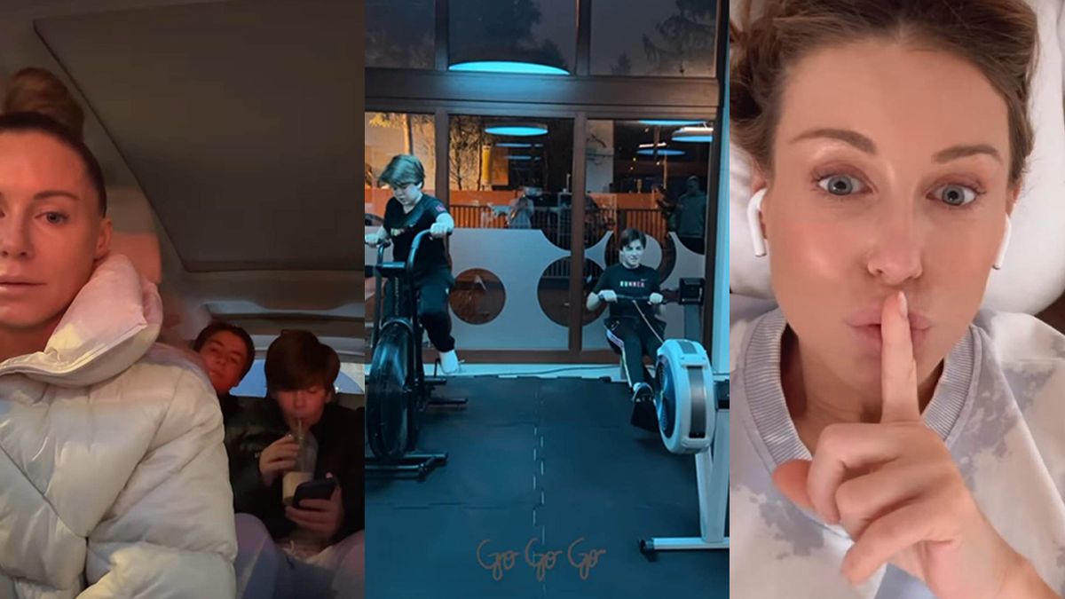 Małgorzata Rozenek z synami