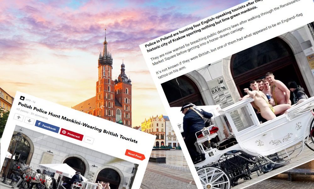Nadzy na Krakowskim Rynku. Media nagłaśniają sprawę
