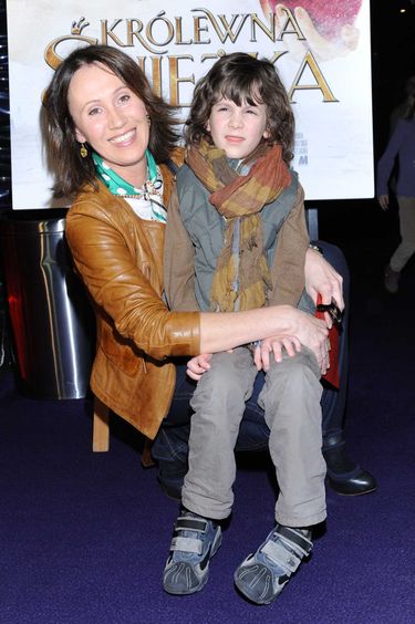 Anna Nowak-Ibisz z synem Vincentem w 2012 roku