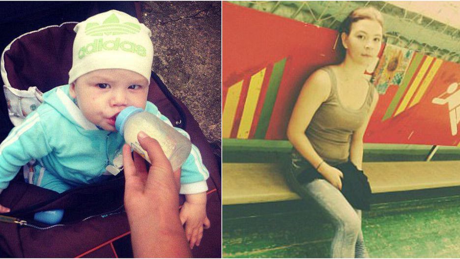 17-letnia matka i jej 9-miesięczne dziecko.