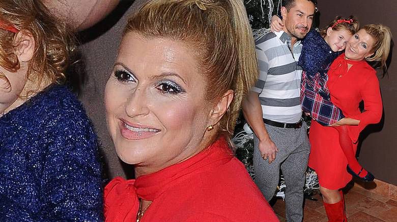 Katarzyna Skrzynecka i Marcin Łopucki z córką Alikią