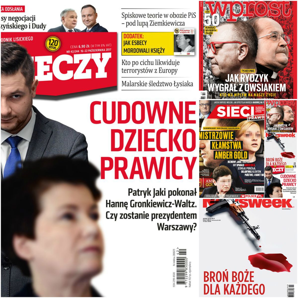 Nowy prezydent, nieznane stenogramy, dwie Polski - mocne okładki polskich tygodników