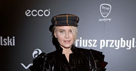 "Gwiazdy na dywaniku": Joanna Horodyńska w oryginalnej stylizacji