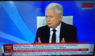 Jarosław Kaczyński w TV Trwam. Wywiad transmitowała TVP Info