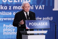 Jarosław Kaczyński w Białymstoku bronił Morawieckiego. "Te wszystkie zarzuty to jest po prostu bezczelność"