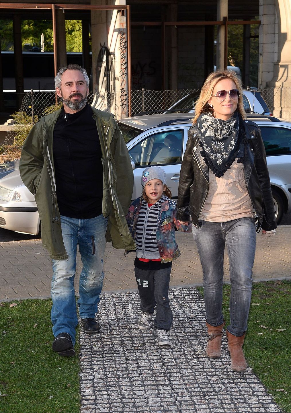 Patrycja Markowska i Jacek Kopczyński z synem