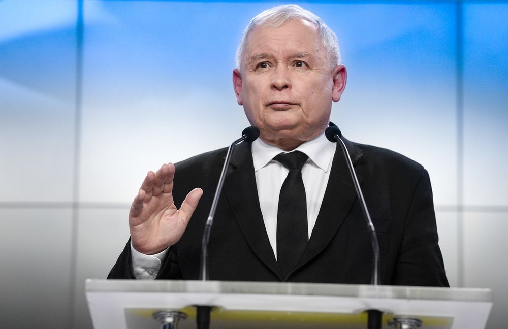 05.04.2018 Warszawa Konferencja prezesa PiS Jaroslawa Kaczynskiego N/z Jaroslaw Kaczynski  Fot. Jacek Dominski/REPORTER 