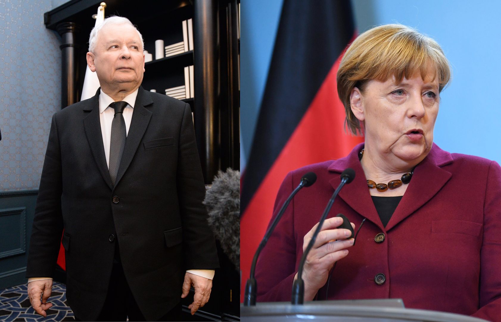 Kaczyński spotkał się z Merkel. Komentarze w sieci