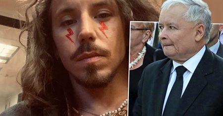 Michał Szpak zrobił imprezę przed domem Jarosława Kaczyńskiego. Zaśpiewał z okna i porwał tłumy [WIDEO]