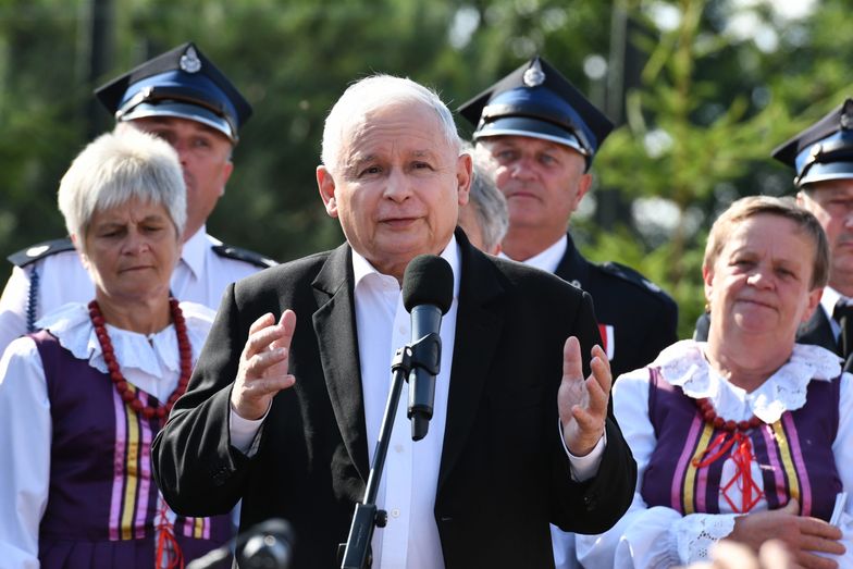 Jarosław Kaczyński na Pikniku Rodzinnym opowiadał o irlandzkim bogactwie