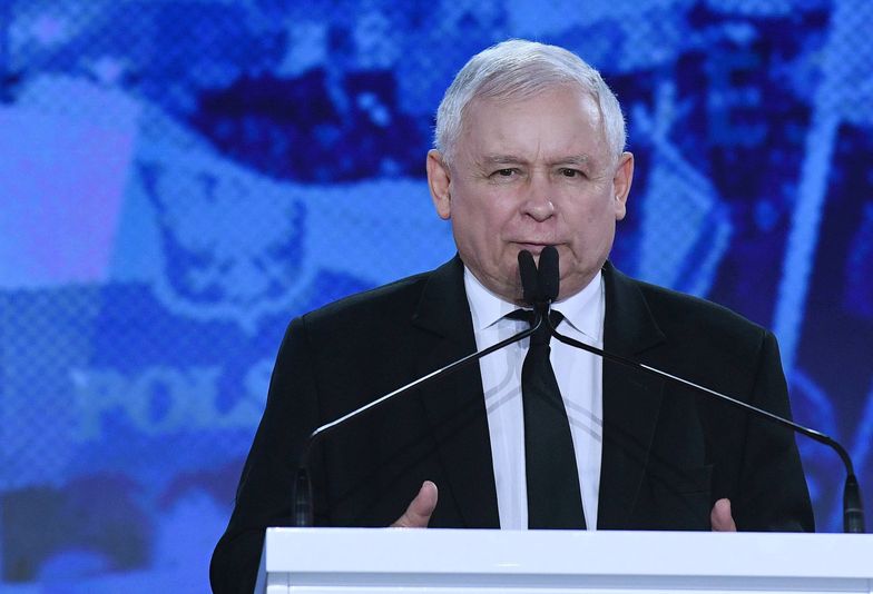 Jarosław Kaczyński na konwencji PiS.