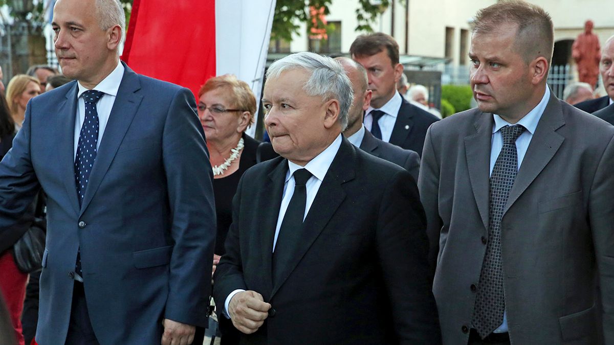 Jarosław Kaczyński i Jacek Cieślikowski