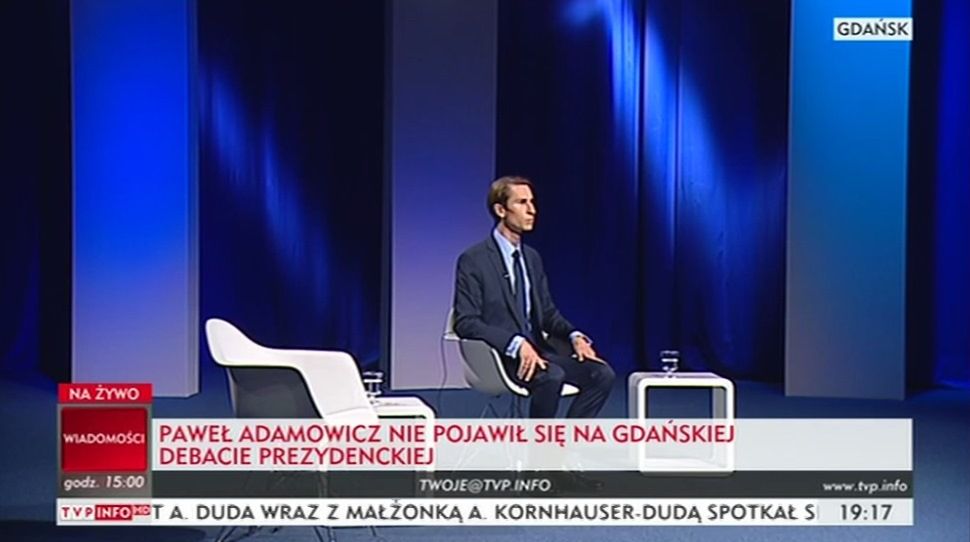 Adamowicz zrezygnował z debaty. Płażyński: to lekceważenie gdańszczan