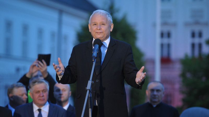 Jarosław Kaczyński na miesięcznicy smoleńskiej