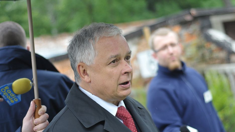 Lech Kaczyński mówił o morderstwie w Miłoszycach, za które odpowiadać miał Komenda